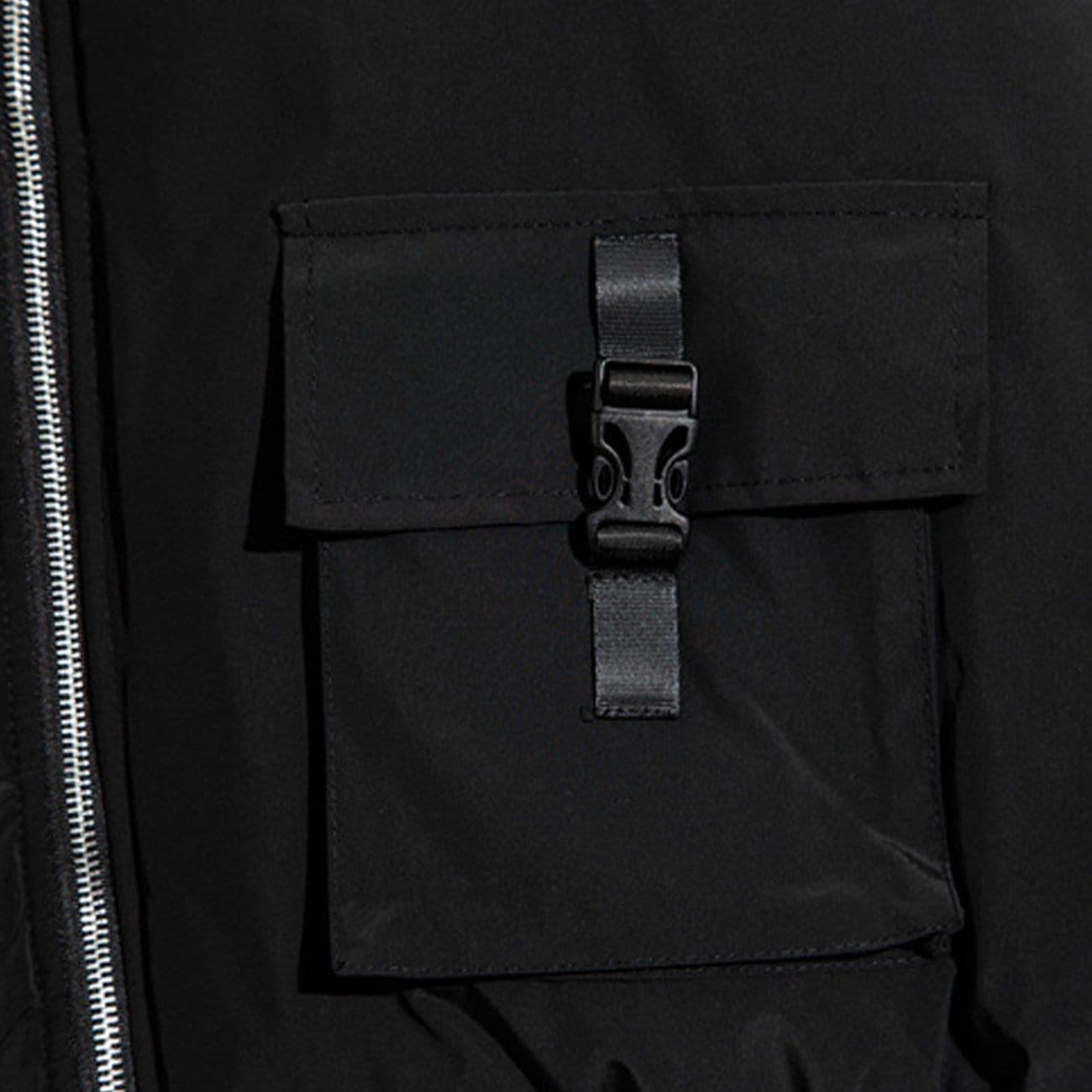 Functional Labeling Bomber Jacket