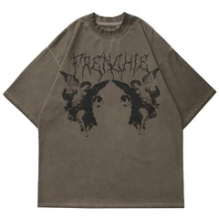 Dark Angel Print Washed Tee