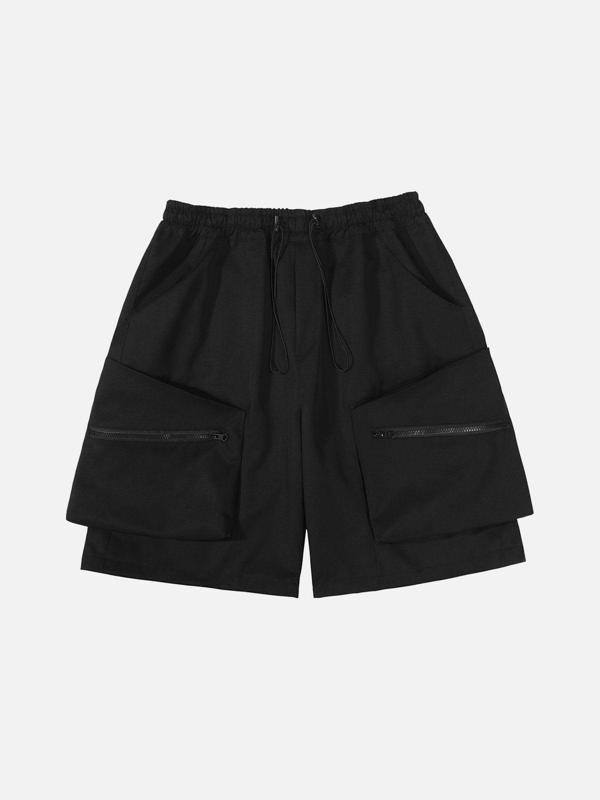 Big Pocket Zip Up Cargo Shorts