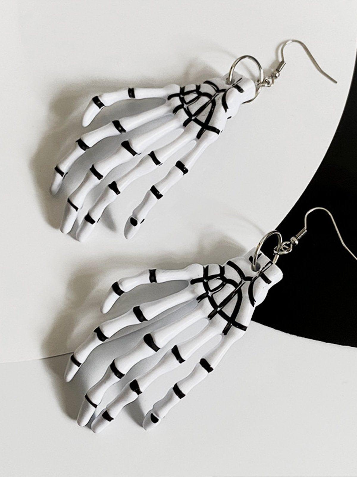 Hip Hop Ghost Hand Earrings