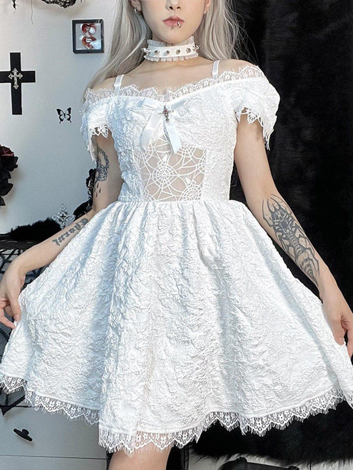 Lace Crucifix Dress