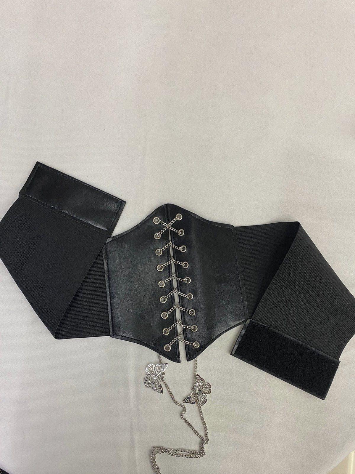 Bow Tie Chain Bondage Belt