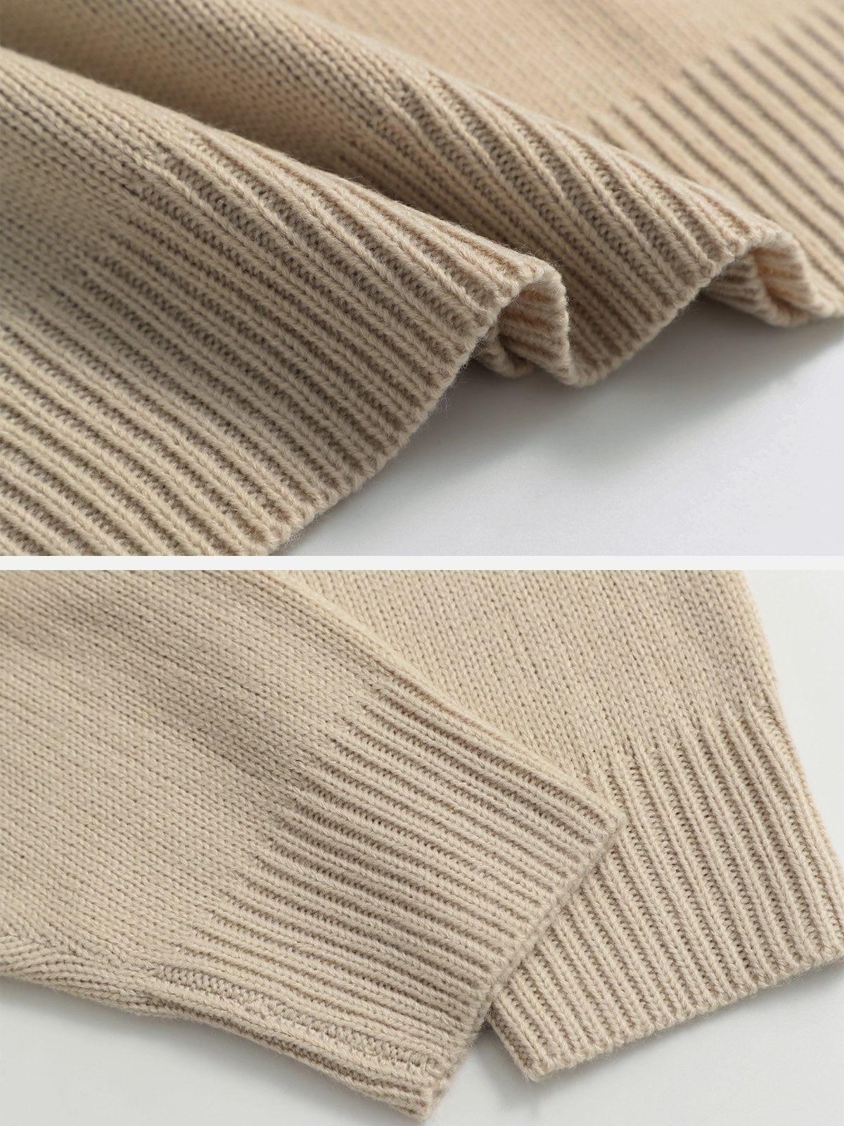 Letter Line Design Sweater