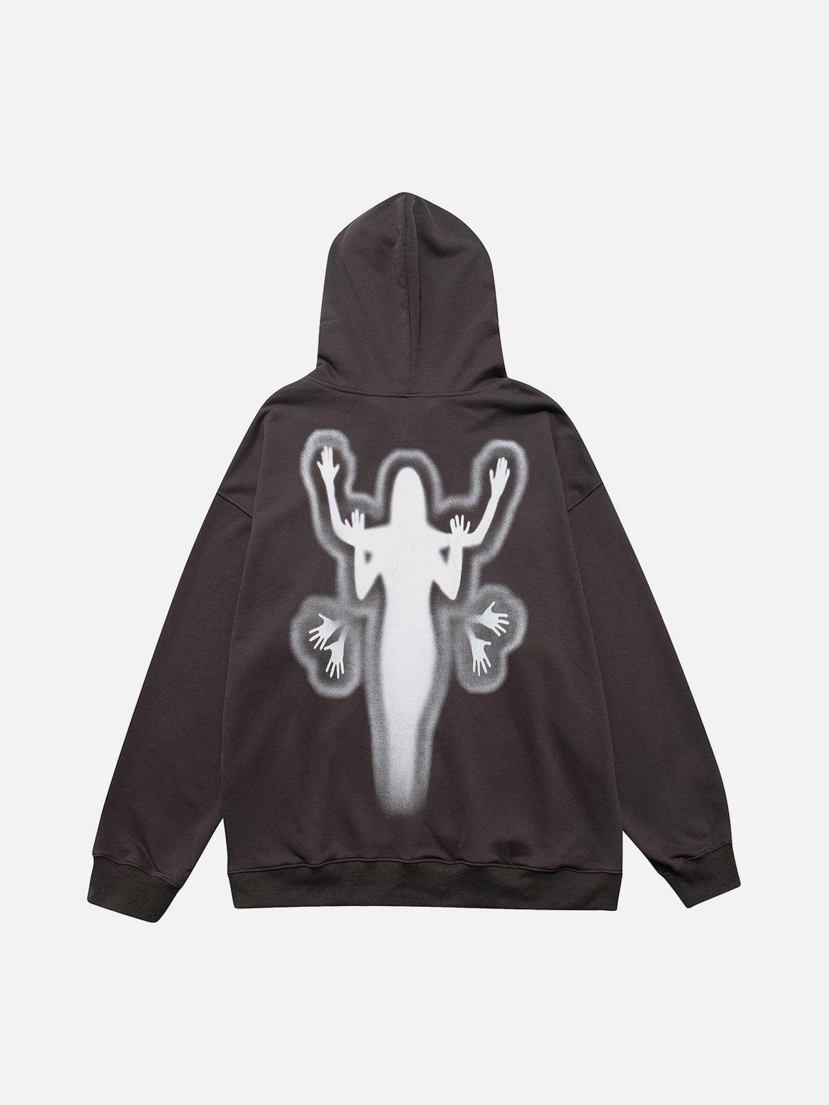 Hands Human Silhouette Hoodie