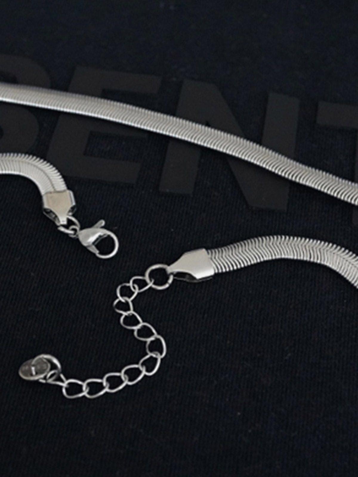 Punk Snake Bone Necklace