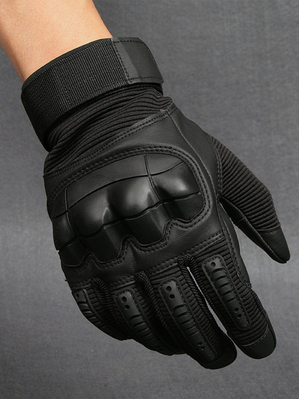Combat Patchwork Armor PU Gloves