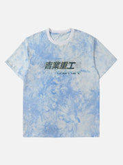 Tie-dye Cotton Graphic Tee