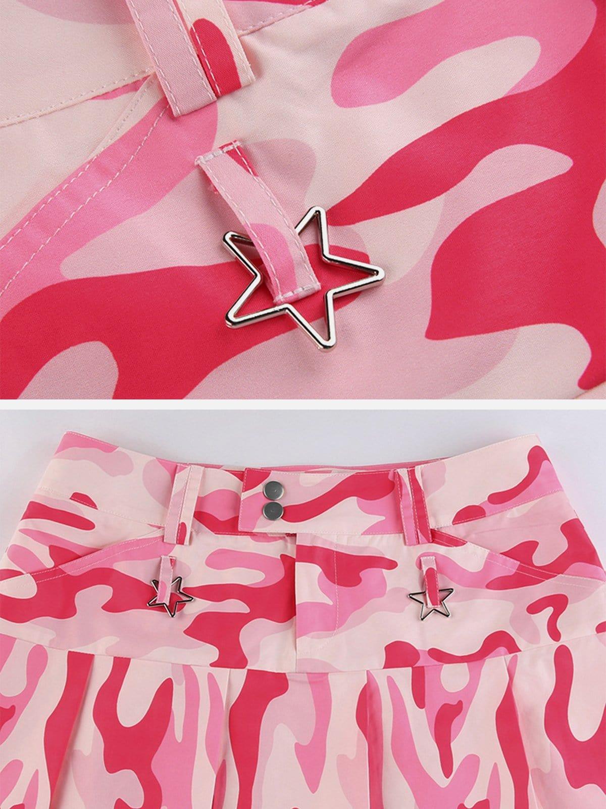 Camouflage Folds Skirt