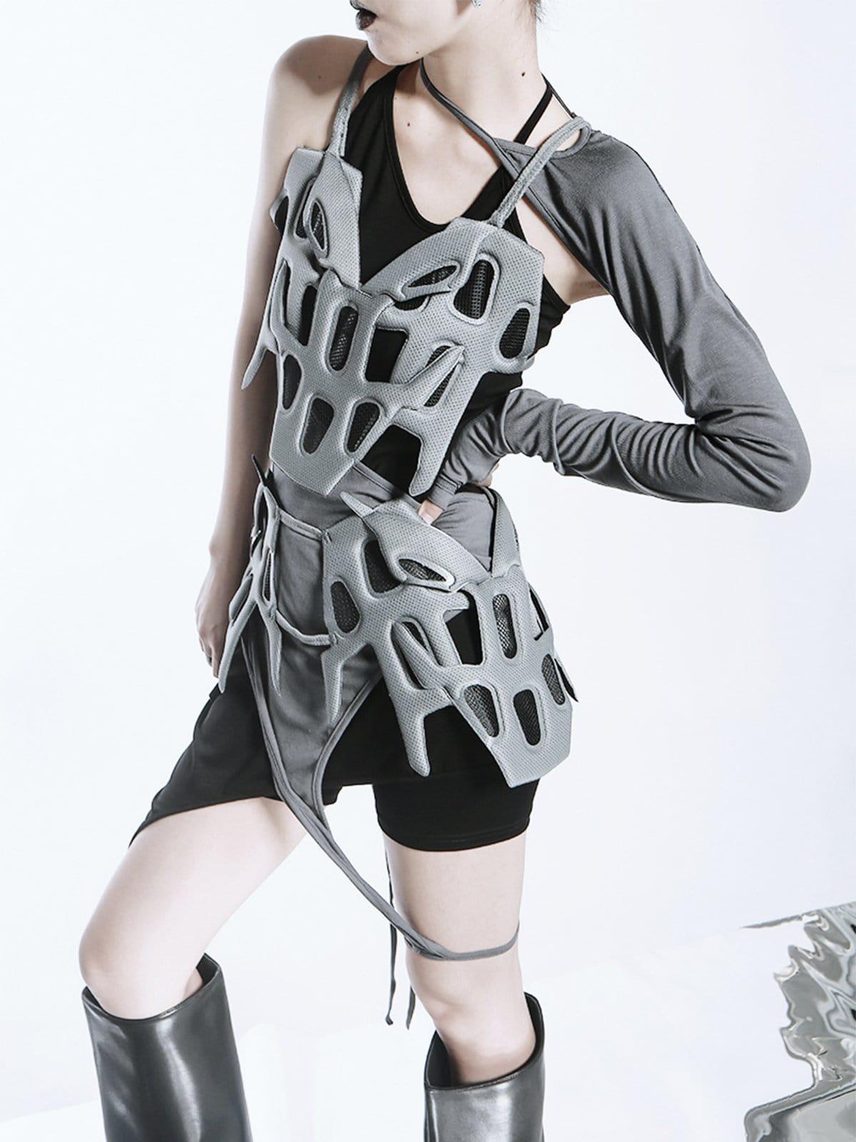 Cyberpunk Hollow Vest Suit