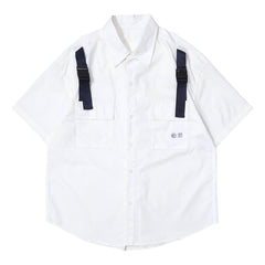 Multi Pockets Strap Shirt