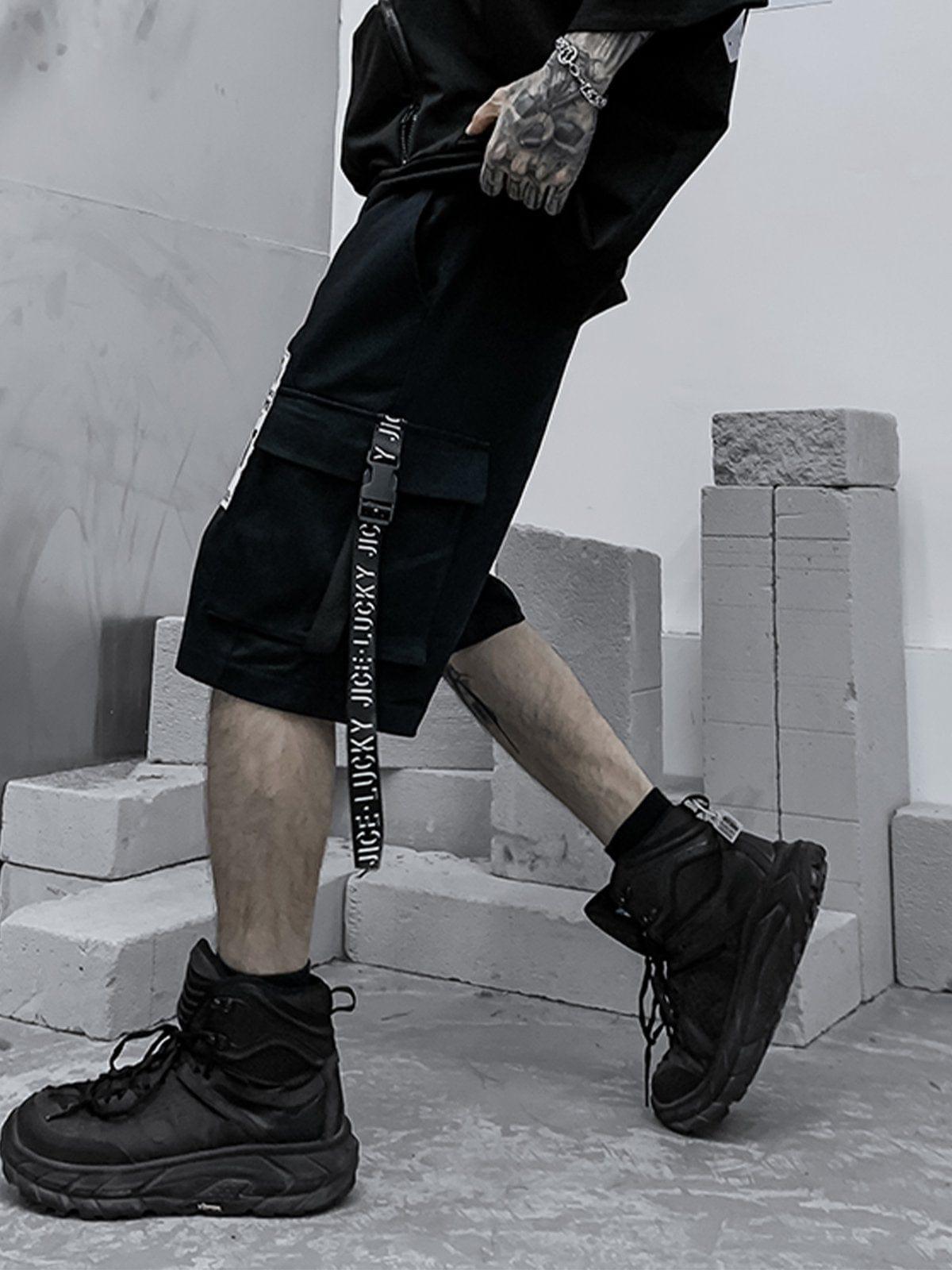 Big Pocket Buckle Cargo Shorts