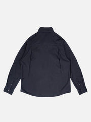 Patchwork Big Pockets Long Sleeve Shirt