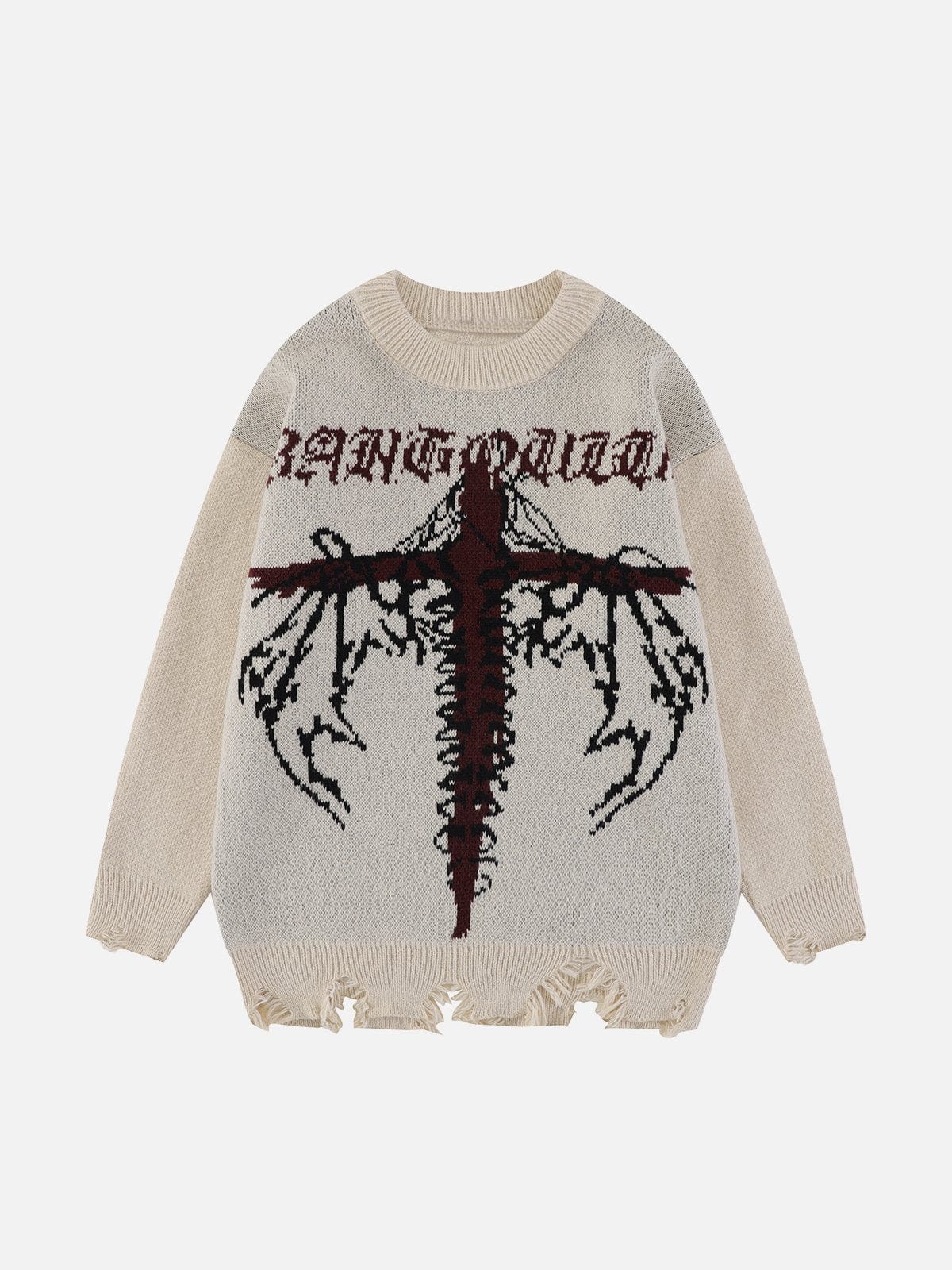 Cross Dragon Bone Knit Sweater