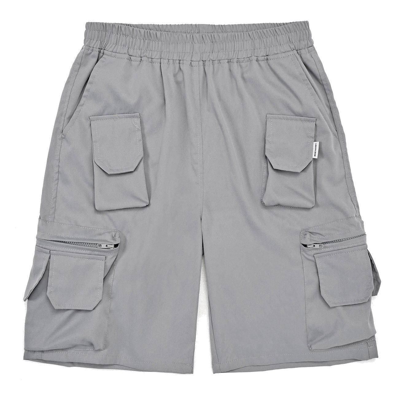 Multi Pockets Zipper Cargo Shorts