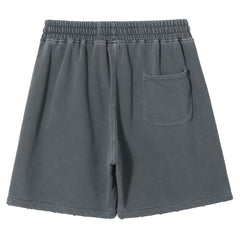 Ripped Hole Washed Shorts