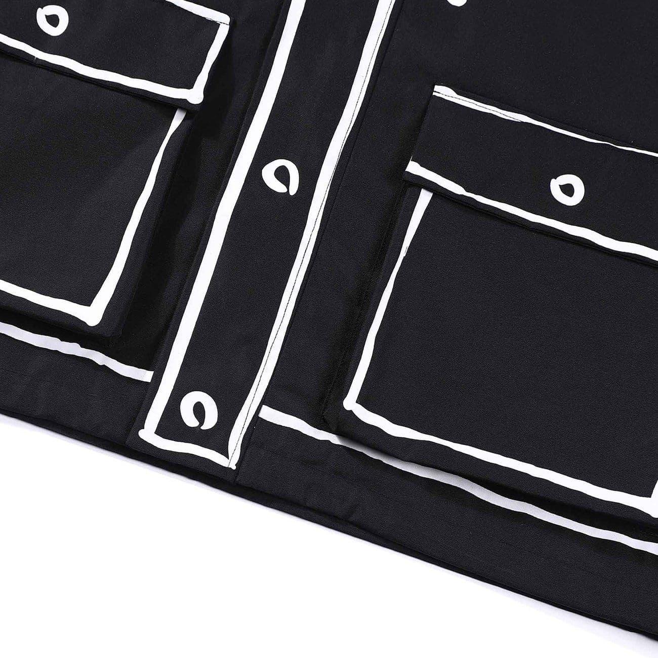 Functional Hand Drawn Lines Jacket