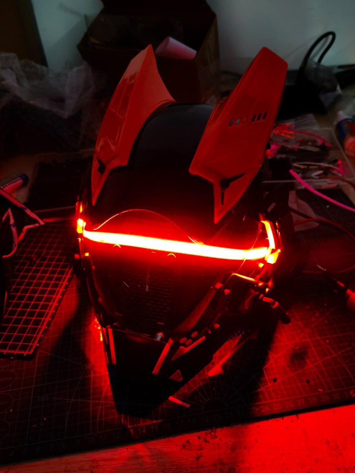 Cyberpunk Glowing Line Mask
