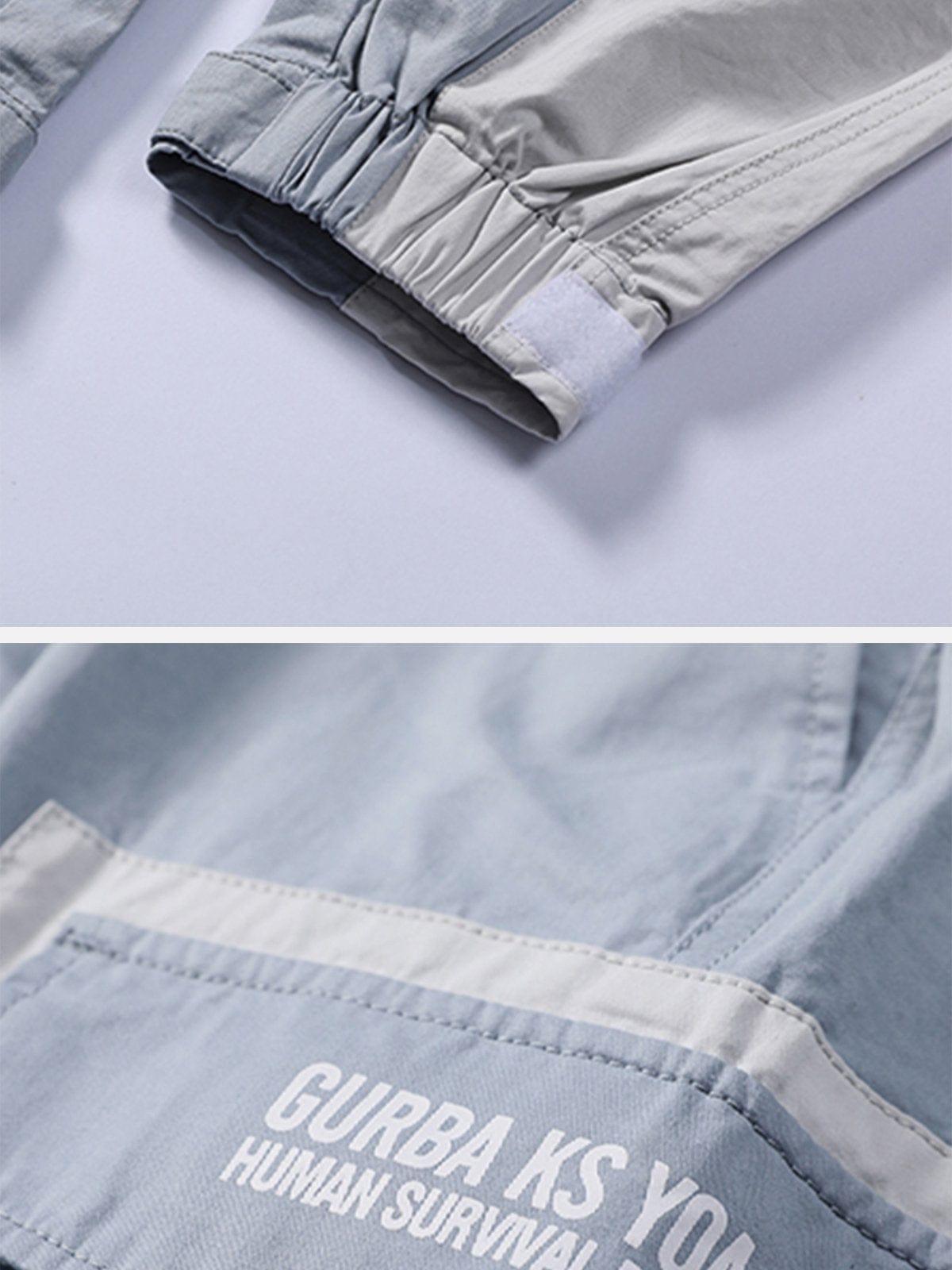 Big Pockets Patchwork Cargo Pants