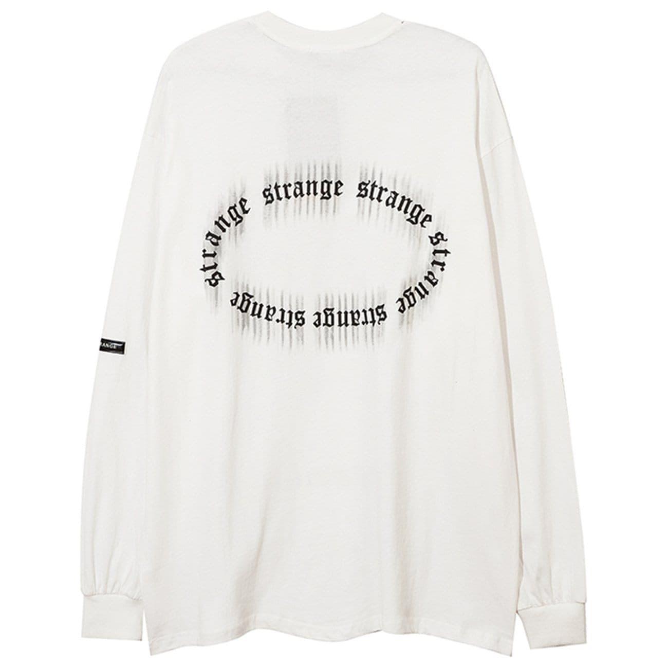 Phantom Alphabet Prisoner Print Sweatshirt