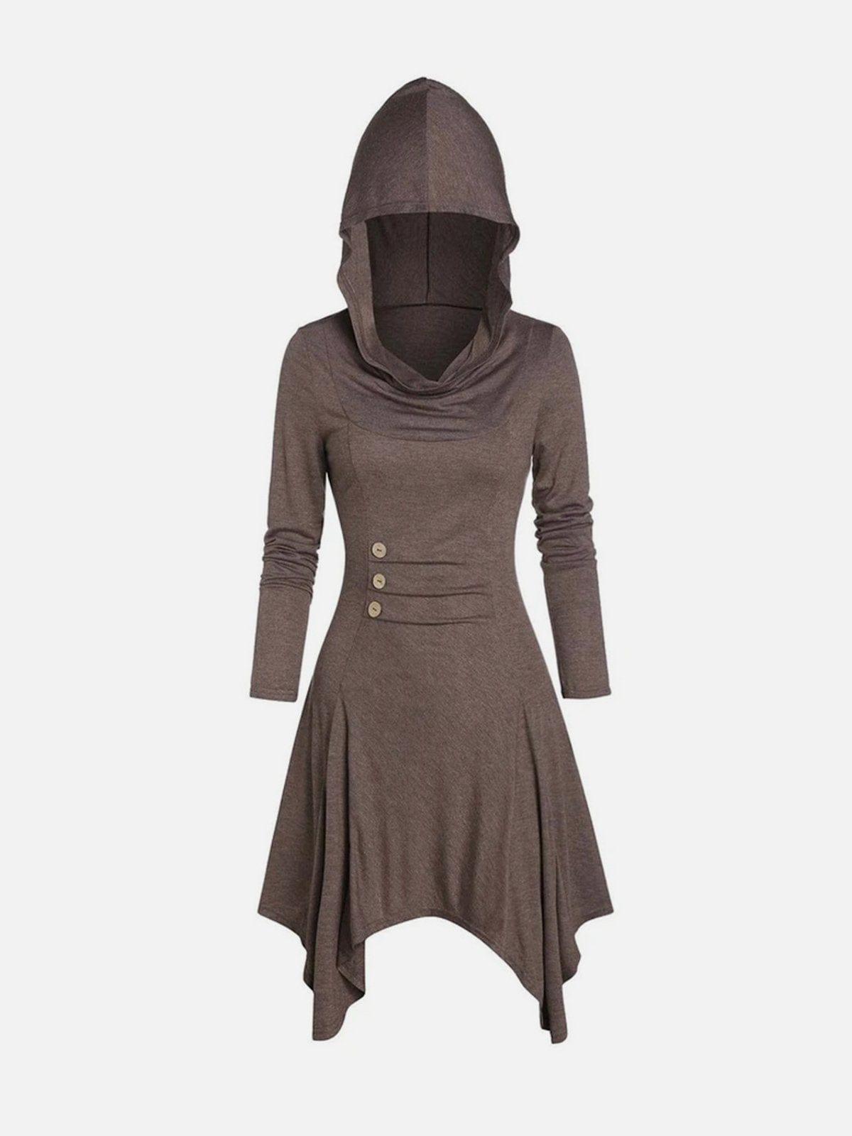 Loose Stretch Solid Dress