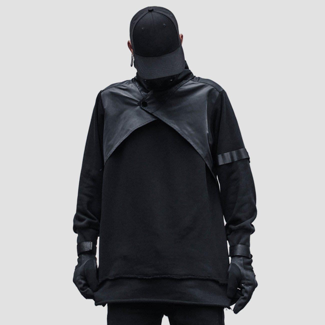 Dark Function Patchwork Fake Two Sweatshirt