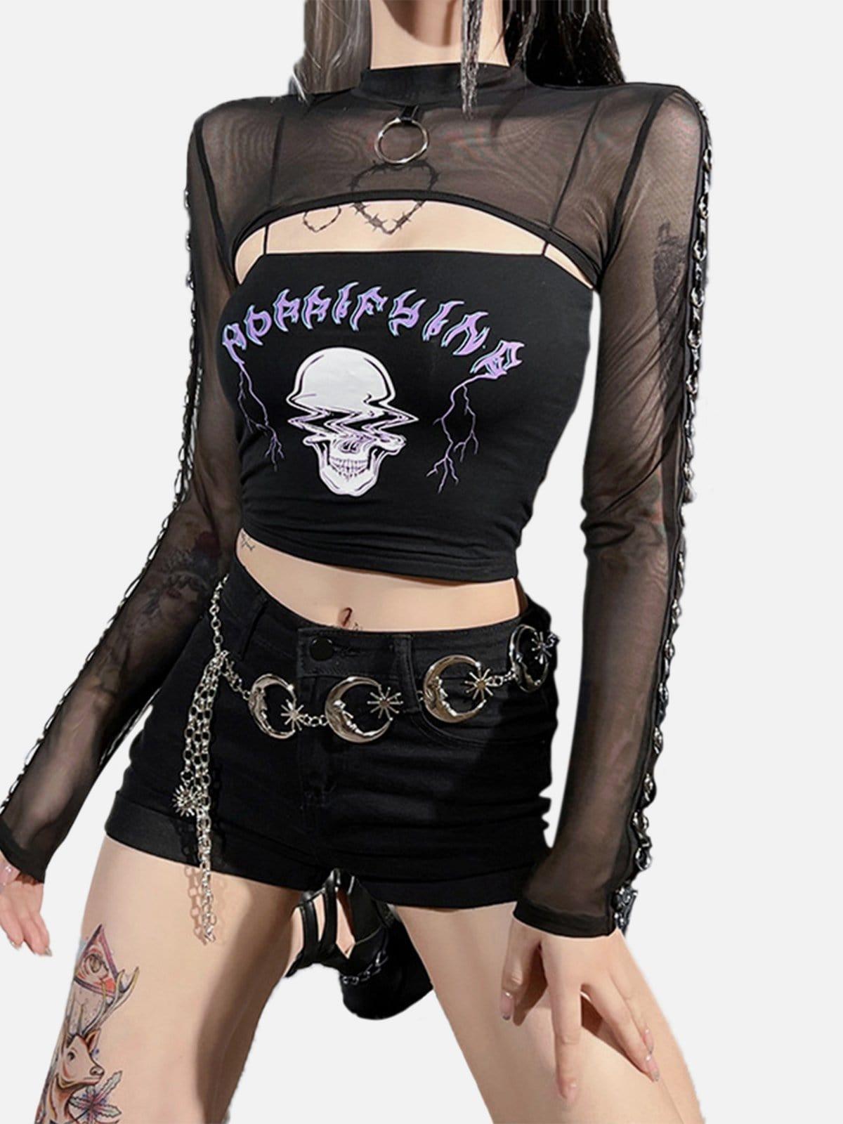 Dark Skull Print Vest