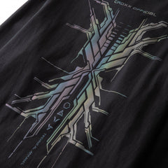 Reflective Mecha Print Sweatshirt