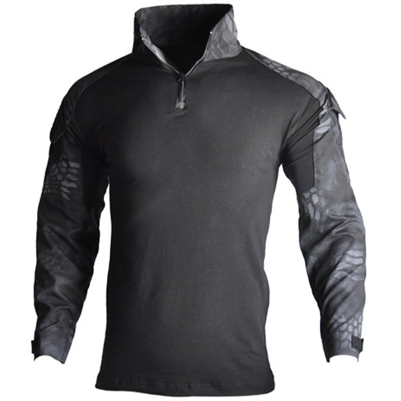 Camouflage Patchwork Tactical Combat Sweatshirt