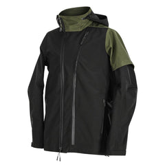 Oblique Zipper Patchwork Jacket