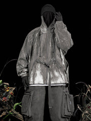 Zip Up Tie Dye Functional Jacket
