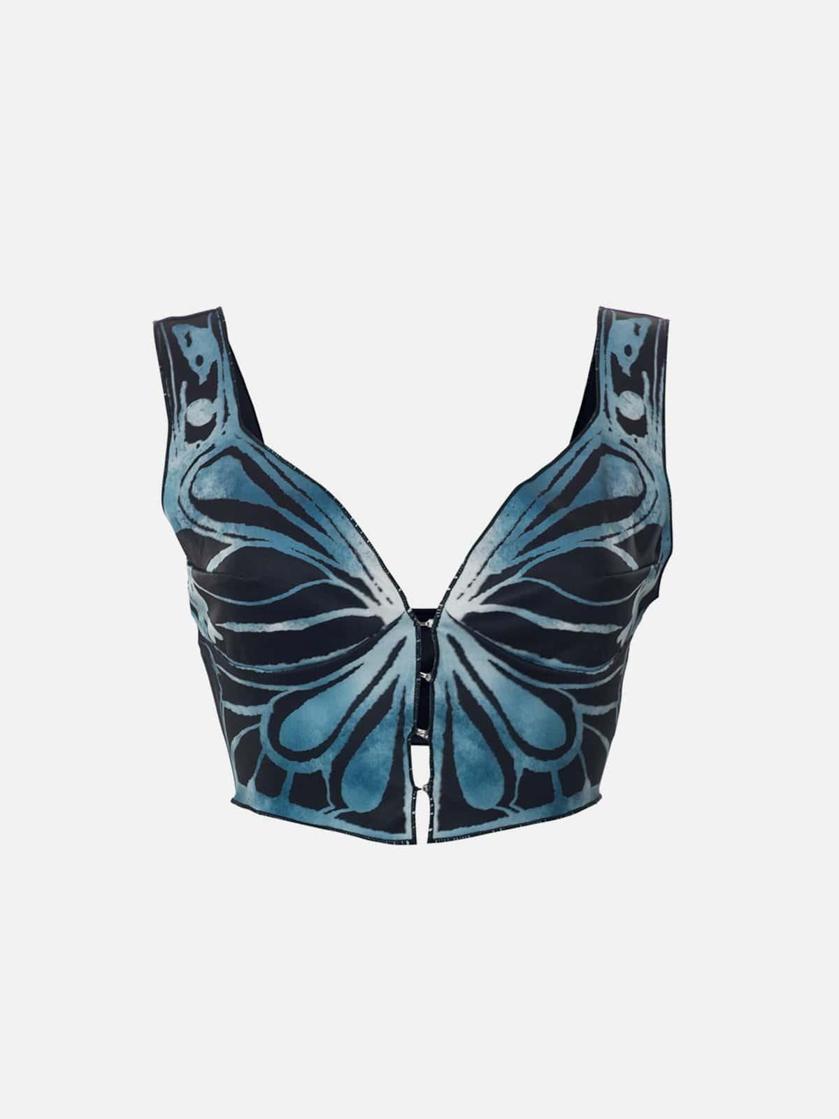 Butterfly Print Vest