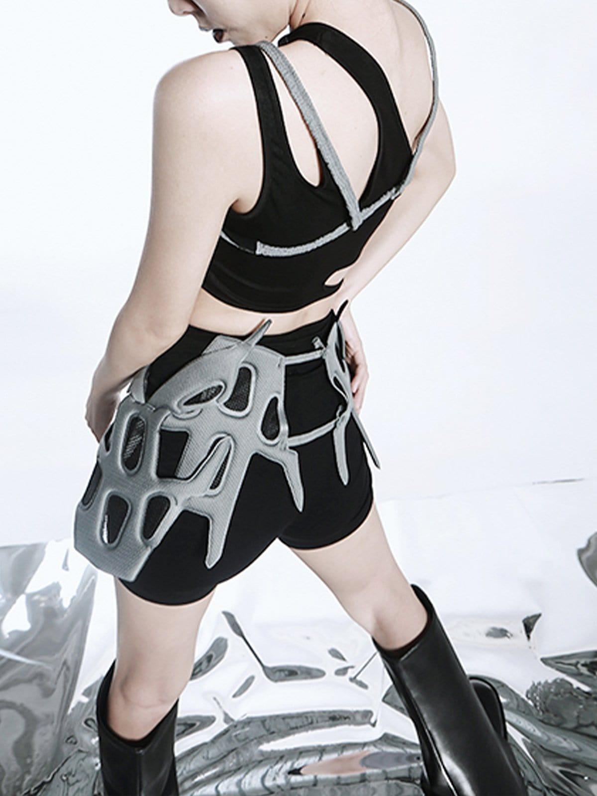 Cyberpunk Hollow Vest Suit