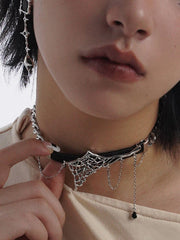 Spider Web Necklace