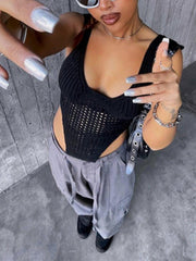 Hollow Knit Vest