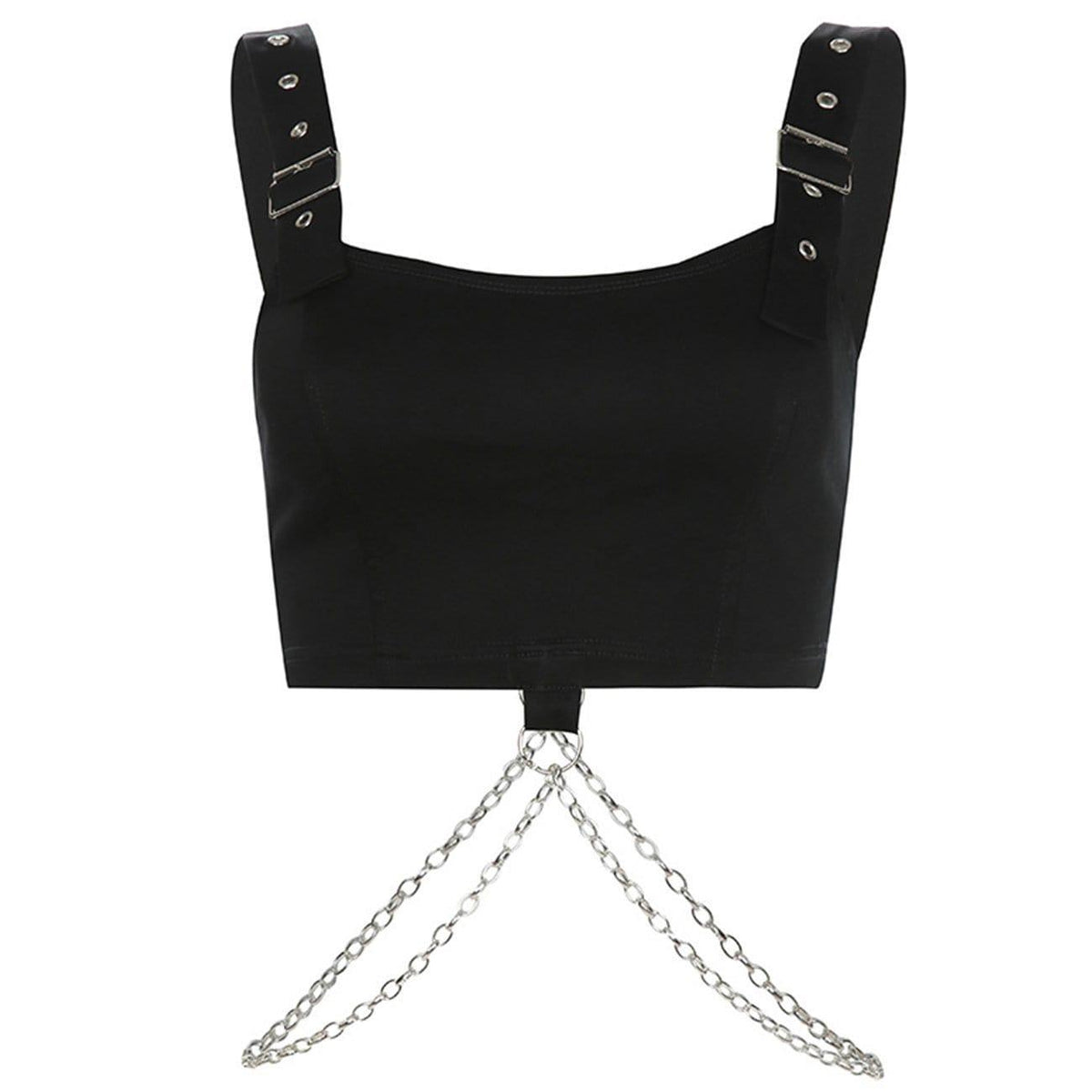 Sexy Punk Chain Crop Sling Vest