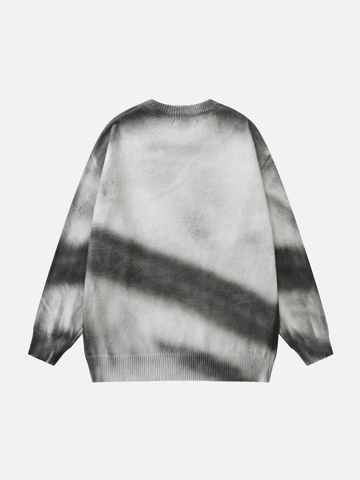 Tie Dye Crucifix Knit Sweater