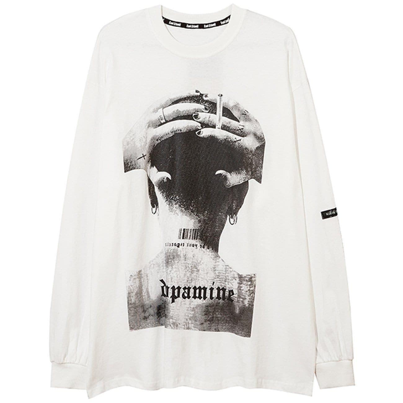 Phantom Alphabet Prisoner Print Sweatshirt