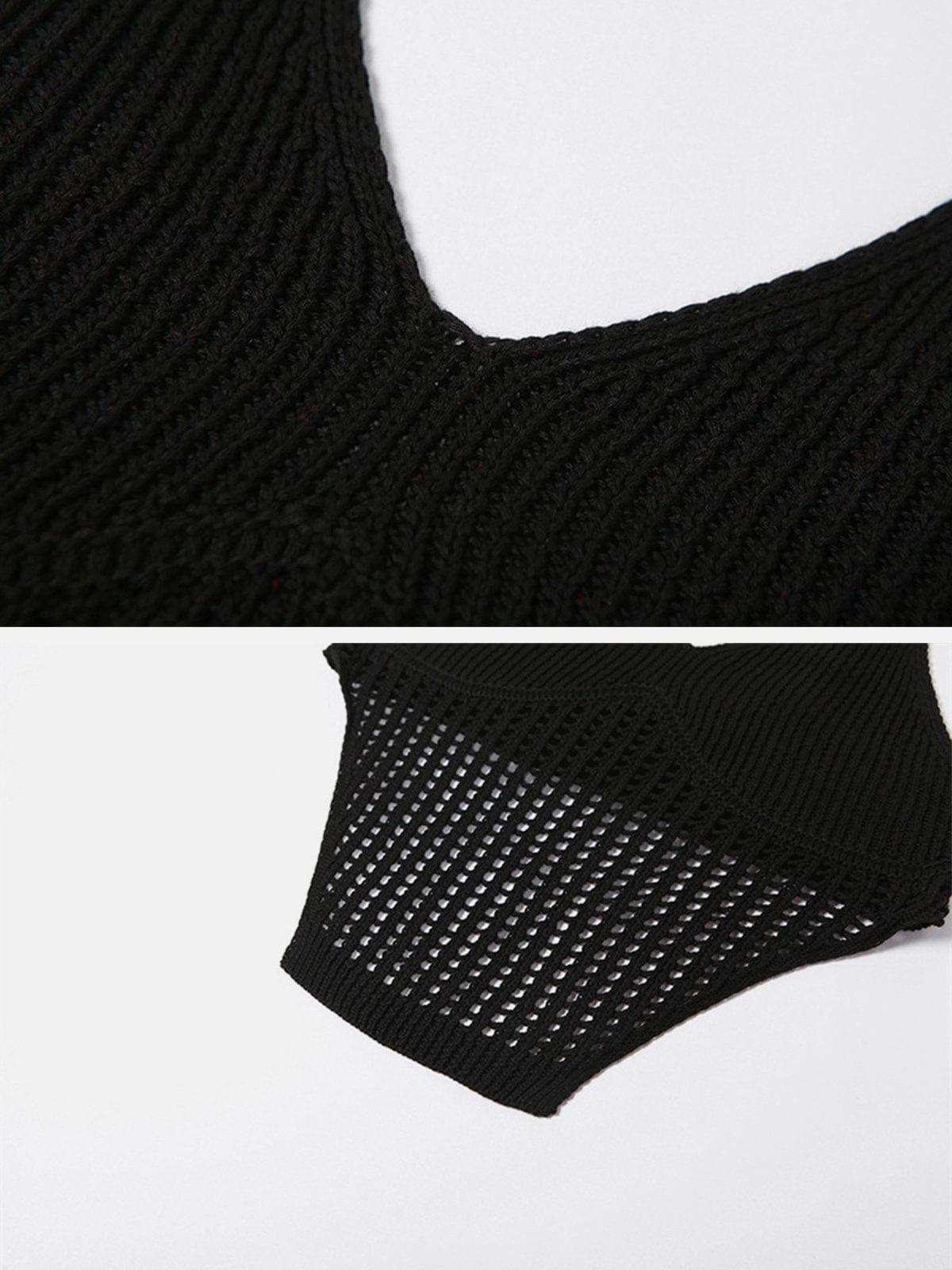 Hollow Knit Vest