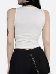 Skull Snake Print Vest