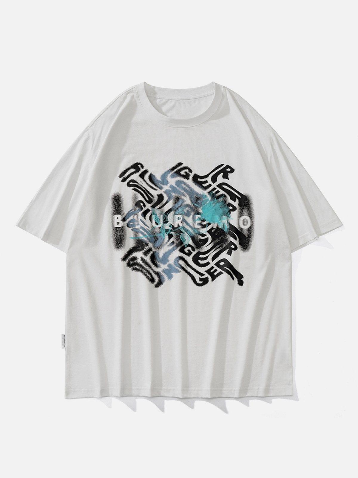 Abstract Letters Graphic Tee
