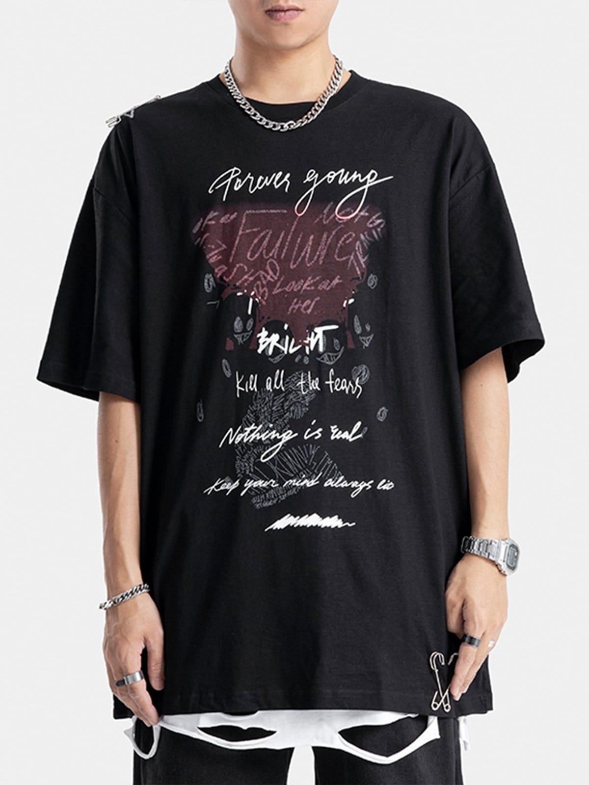 Paper Clip Letters Print Tee