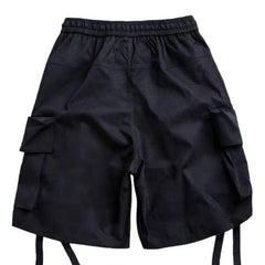 Multi Pockets Overalls Shorts