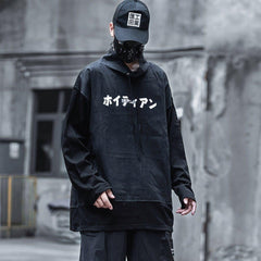Dark Patchwork Print Sweatshirt
