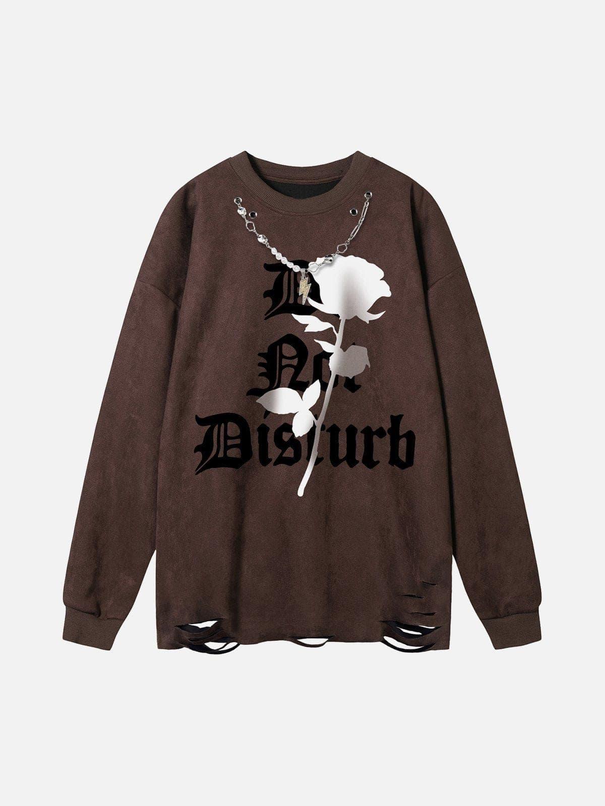 Rose Necklace Sweatshirt