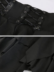 Straps Irregular Skirt
