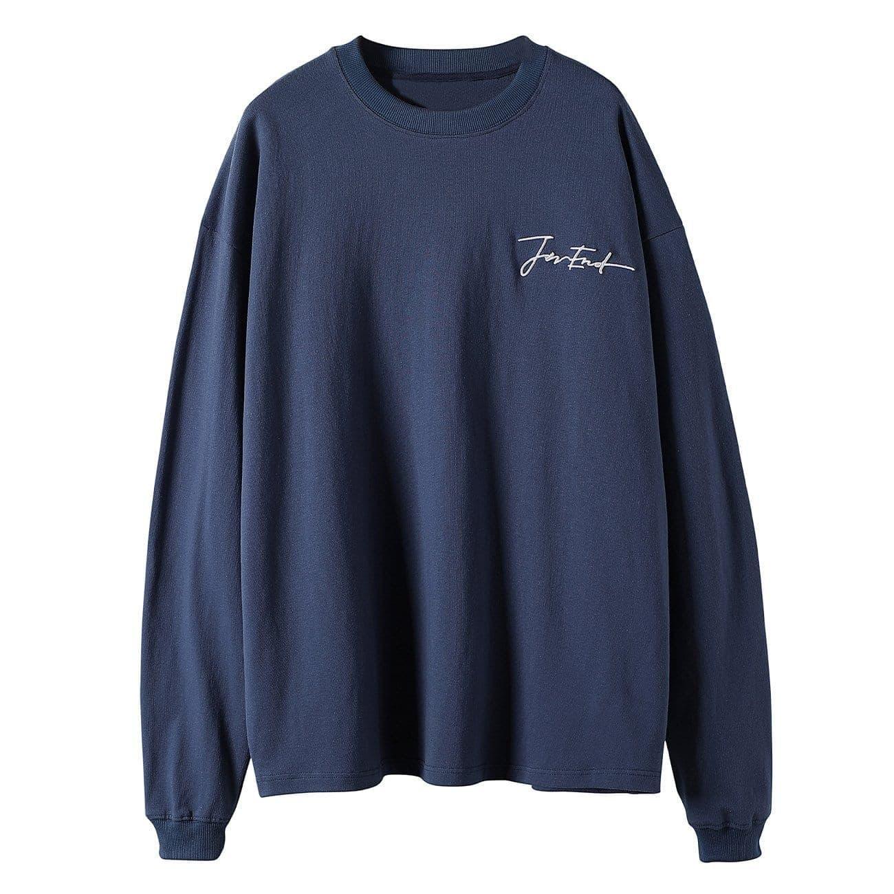 Solid Color Embroidery Sweatshirt