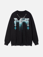 3D Gothic Alphabet Sweater