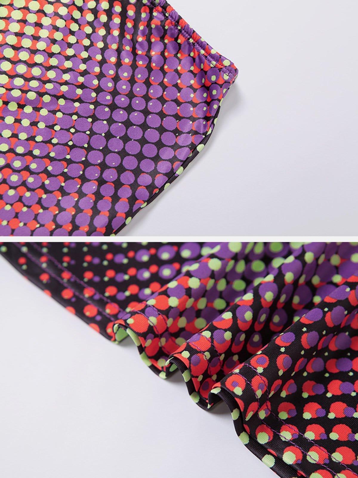 Abstract Print Slim Fit Suit