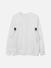 Patchwork Schoolbag Buckle Sweatshirt