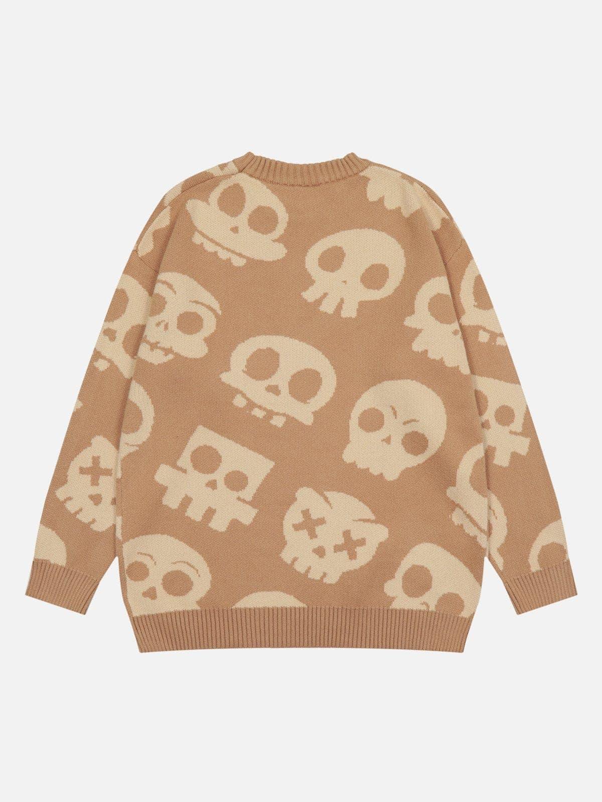 Tie Dye Crucifix Knit Sweater